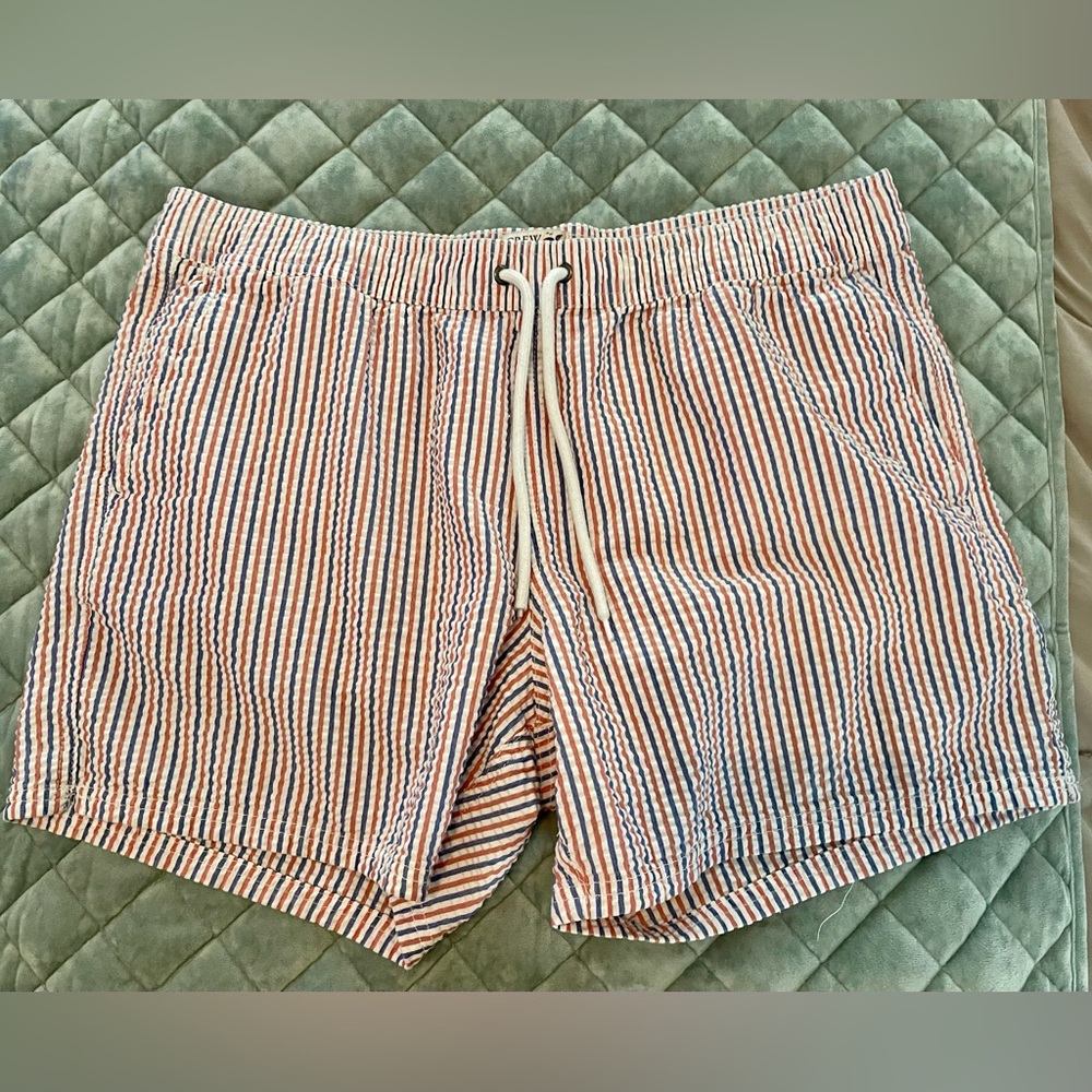 Mens J Crew swim trunks